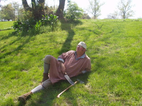 Steve Wilson on the bluff